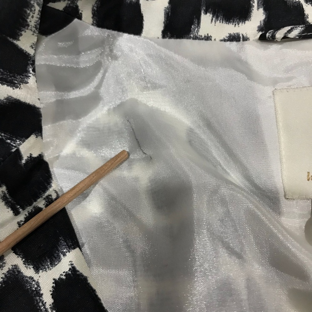Kate Spade Silk Beverly Blazer Jacket Sz 12 - Picture 6 of 8